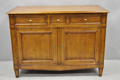 Vintage French Country Cherry Wood Server Buffet Sideboard Cabinet by MNdB