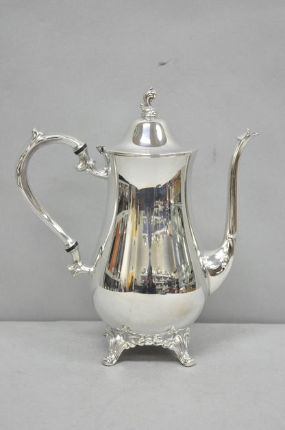 Vintage Oneida Victorian Style Silver Plated Victorian Teapot Coffee Pot