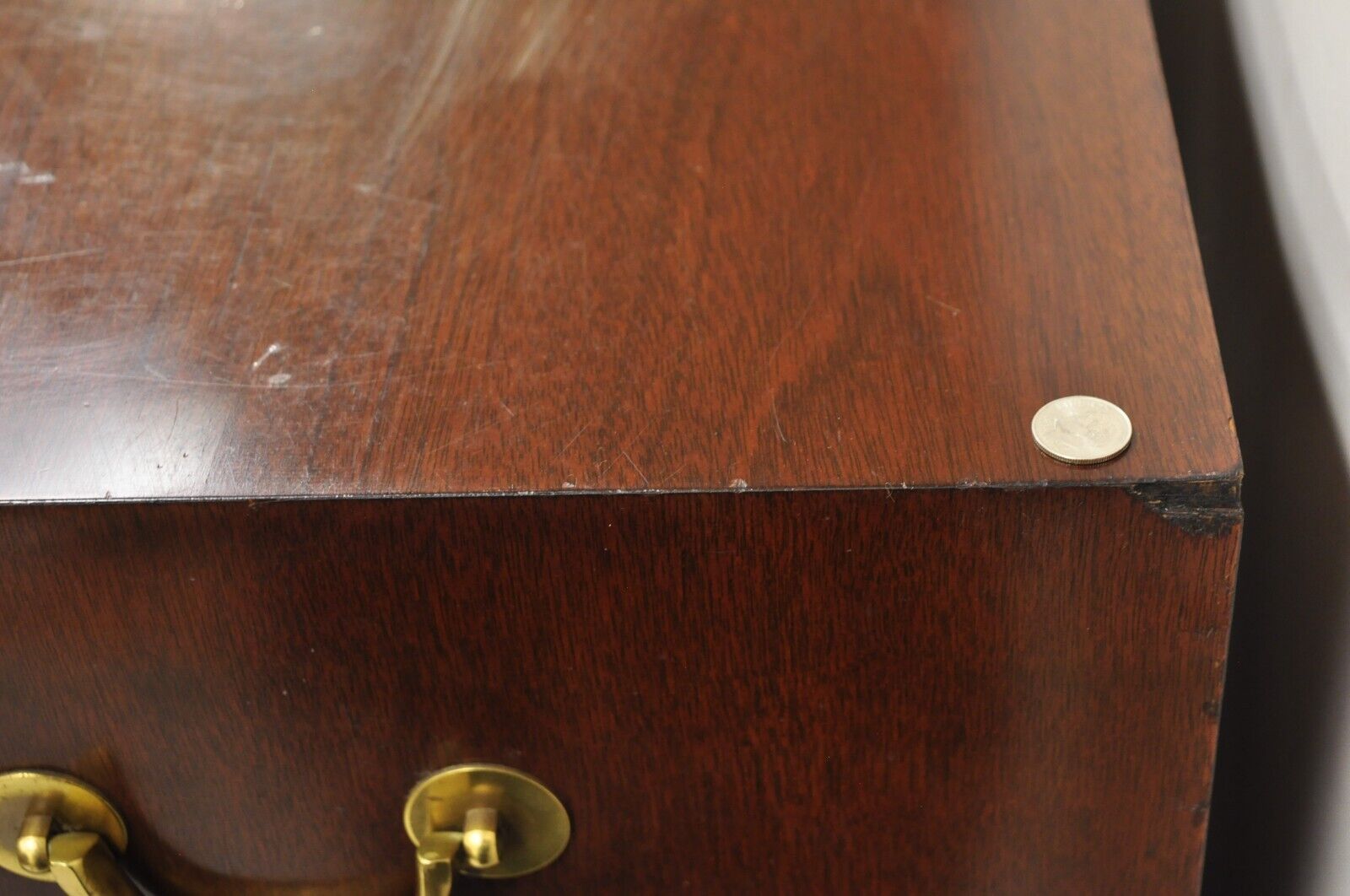 Vintage Thomasville Chinoiserie Mahogany Triple Dresser Tall Chest Highboy
