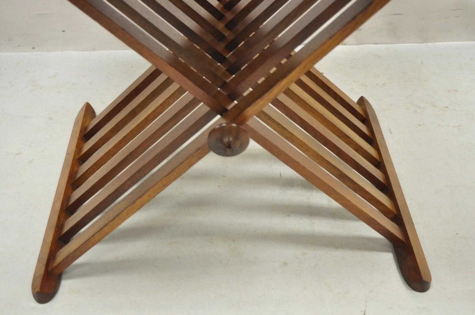 Stewart MacDougall Kipp Stewart Drexel Walnut Folding Campaign Table (B)