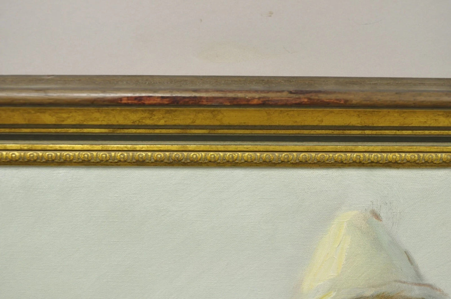 Barry Leighton Jones Large Oil on Canvas Painting Children Clown "The Minstrels"