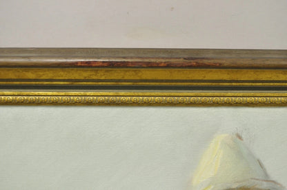 Barry Leighton Jones Large Oil on Canvas Painting Children Clown "The Minstrels"