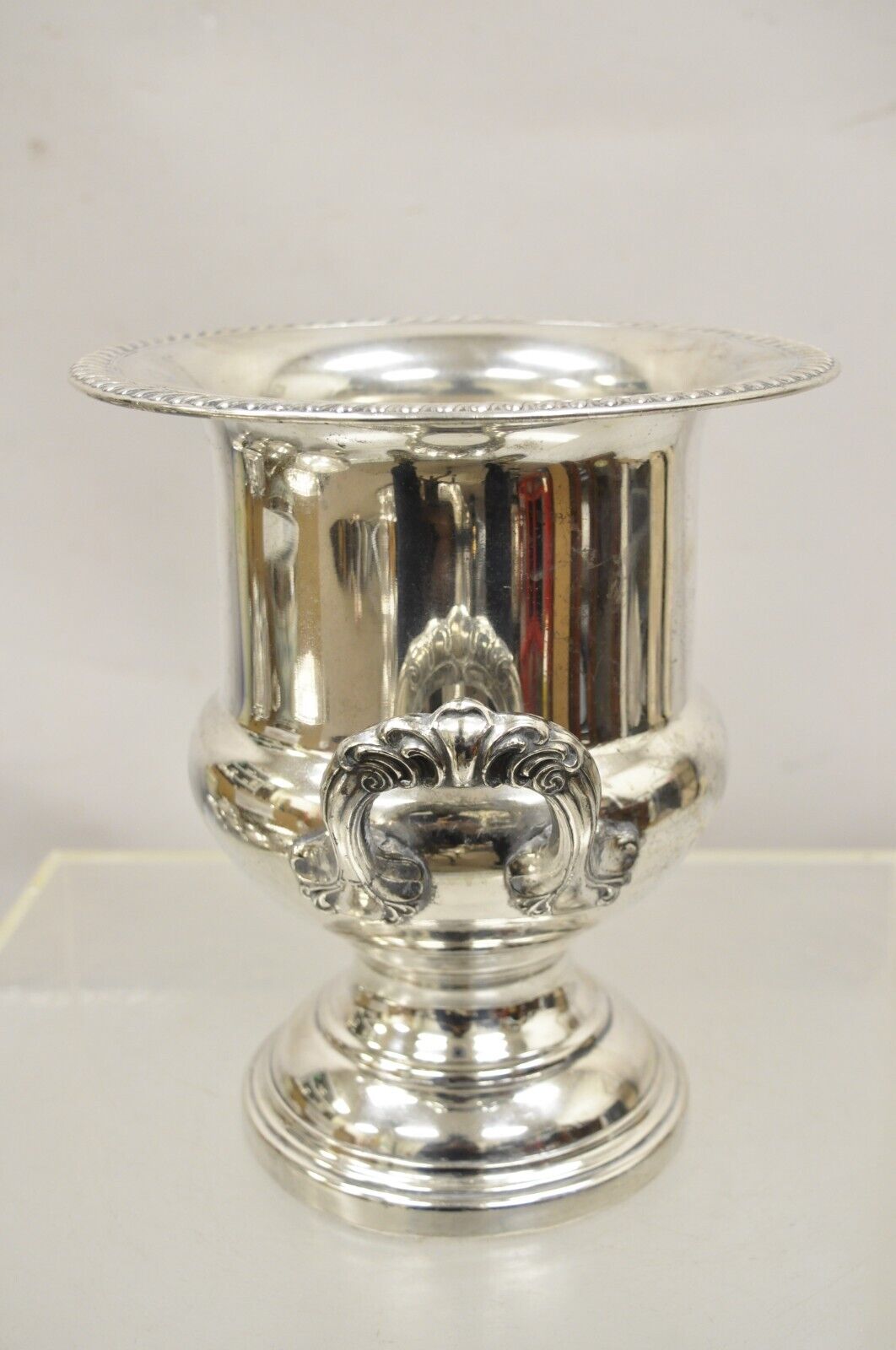 Vintage Silver Plated Twin Handles Champagne Chiller Ice Bucket