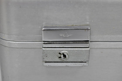 Vintage Art Deco Tokyo Japan Aluminum Hard Shell Suitcase Briefcase