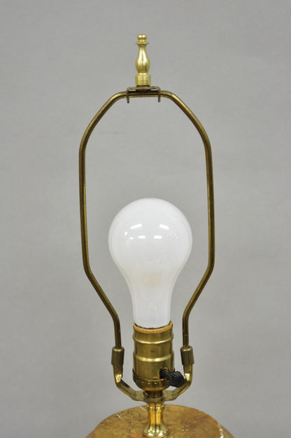 Vintage Italian Neoclassical Style Gold Giltwood Empire Urn Form Table Lamp