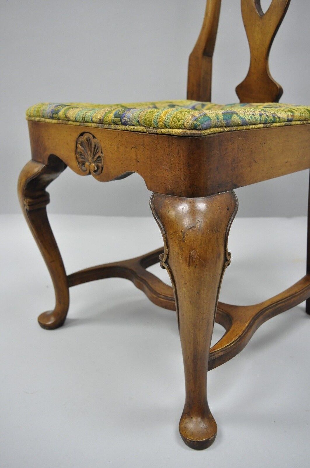 Italian Baroque Swedish Rococo Style High Back Dining Side Chairs - Set of 4