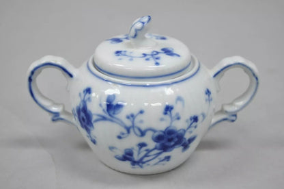 SIGMA Double Handle Lidded Porcelain Sugar Bowl Victoria Blue 7050
