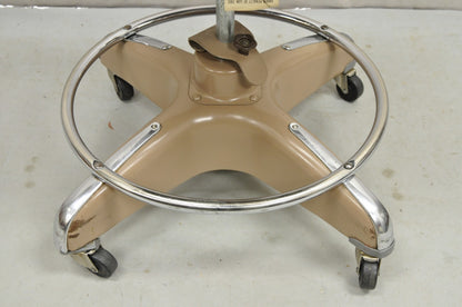 Vintage Cosco Globe Wernicke Art Deo Propeller Base Tanker Office Desk Chair