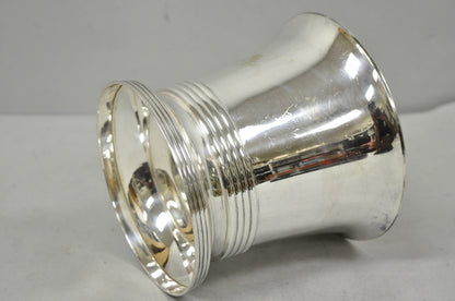 Antique English Regency Soldered Silver Plated Fluted Champagne Chiller Bucket