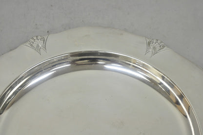 Vintage Victor SP Co Art Deco Silver Plated Charger Serving Dish Platter Plate