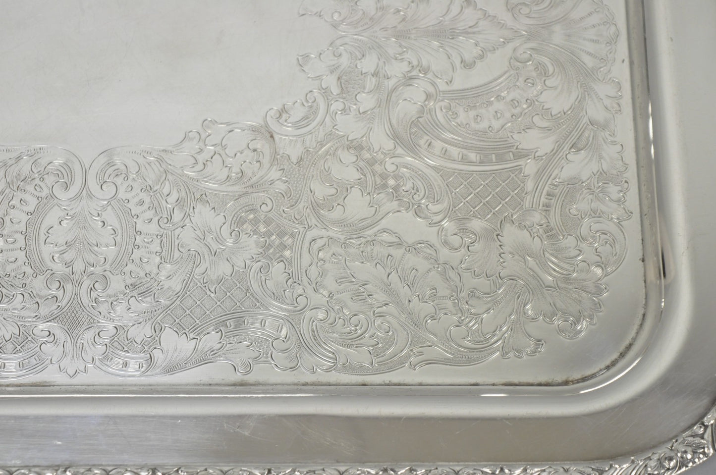 Vintage Victorian Silver Plated Twin Handle Platter Bar Tray by Henley Community