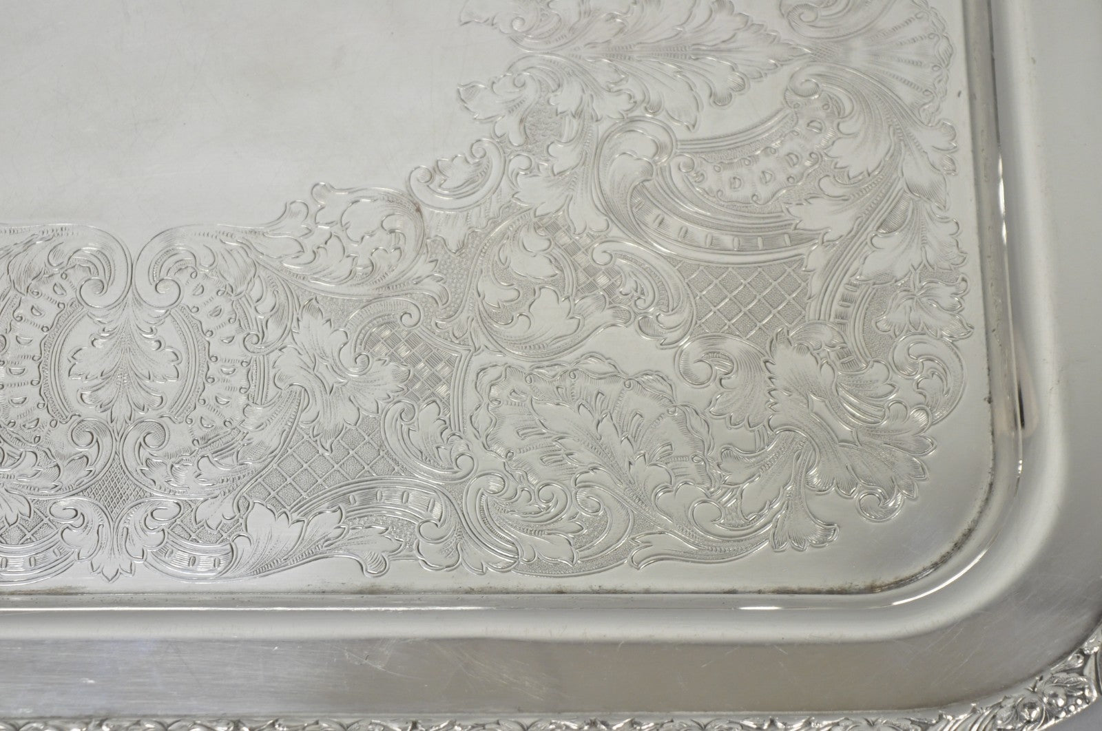 Vintage Victorian Silver Plated Twin Handle Platter Bar Tray by Henley Community
