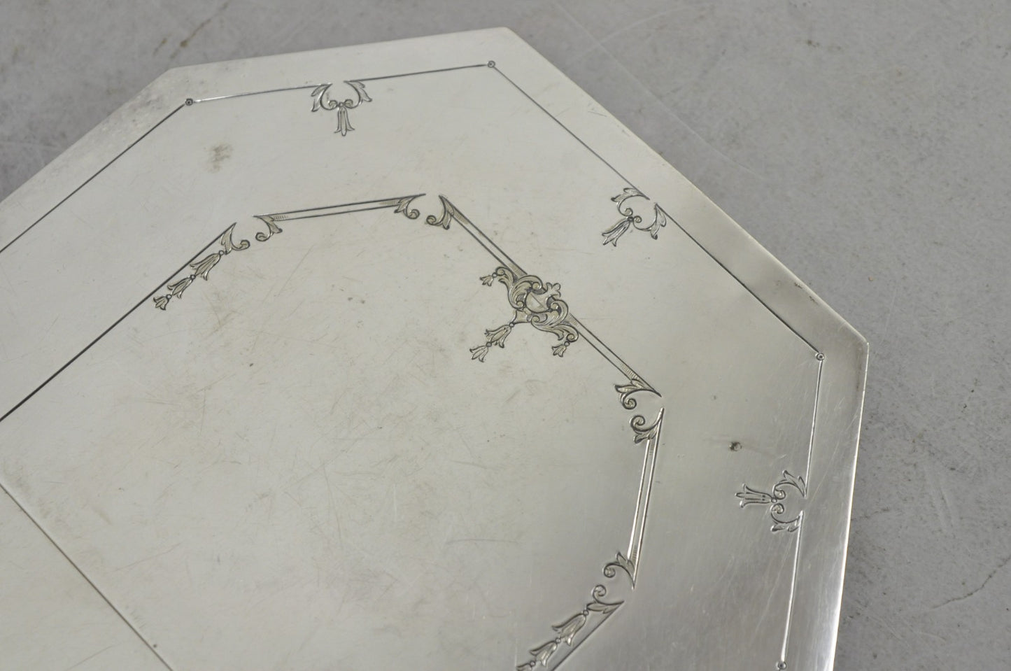 Antique Sheffield Victorian Silver Plated Expanding Octagonal Pot Trivet