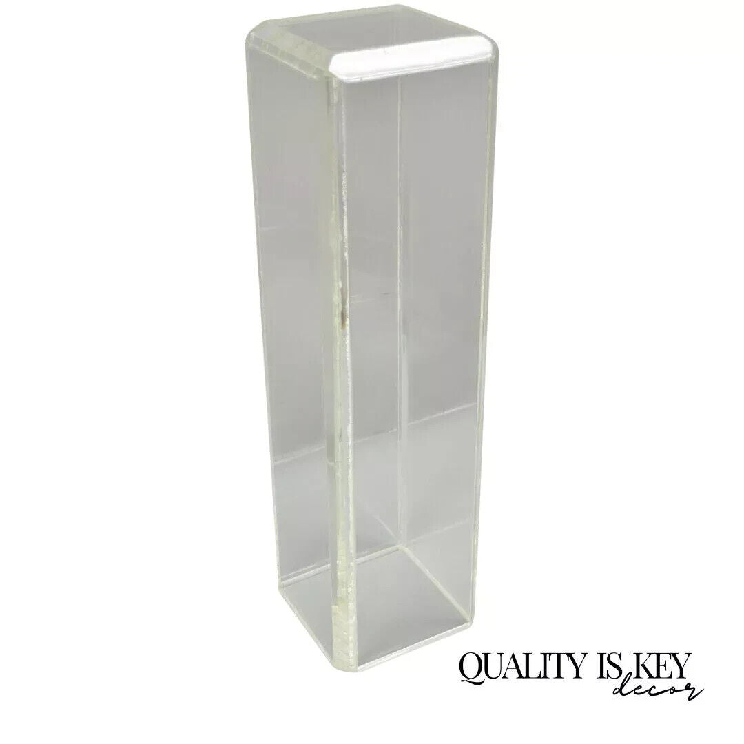 Vintage Mid Century Modern Clear Lucite 36" Acrylic Plant Stand Pedestal