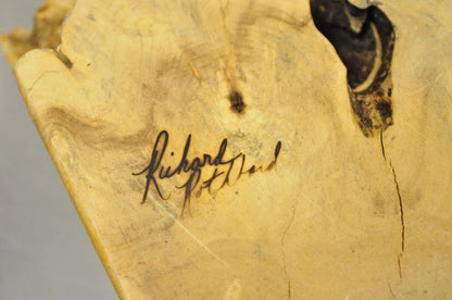 Richard Rothbard Mid Century Modern Burl Wood Live Edge Puzzle Jewelry Box