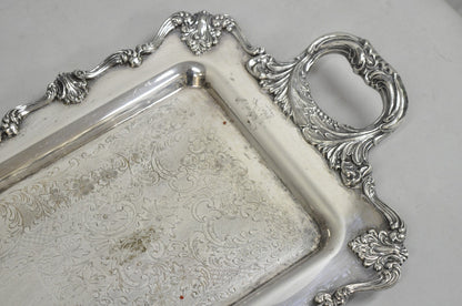 W&S Blackinton Victorian Silver Plated Narrow Serving Platter Dish Bar Tray