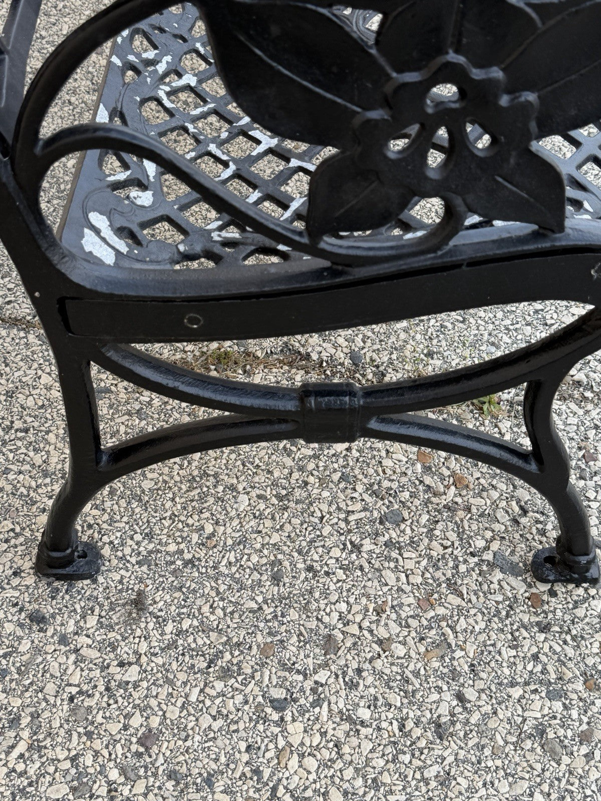 Contemporary Art Nouveau Style Cast Aluminum Garden Patio Garden Bench Loveseat