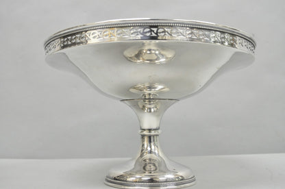 Vintage Barker Ellis England Silver Plated Pedestal Compote Tazza Candy Dish