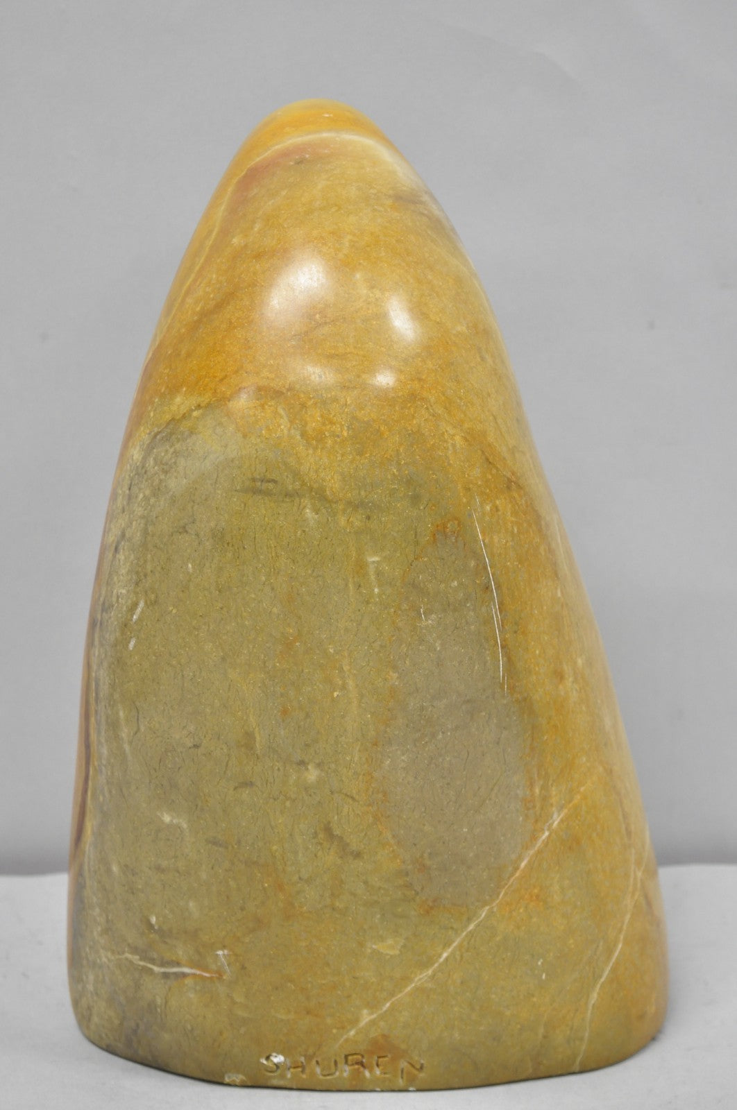 Vintage Seymour Shuren Modern Carved Alabaster Mother & Child Figure Sculpture