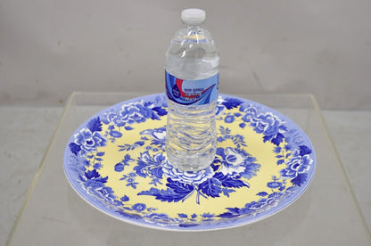Spode 13" Garden Collection Flowers Poppy Blue Yellow Platter Plate