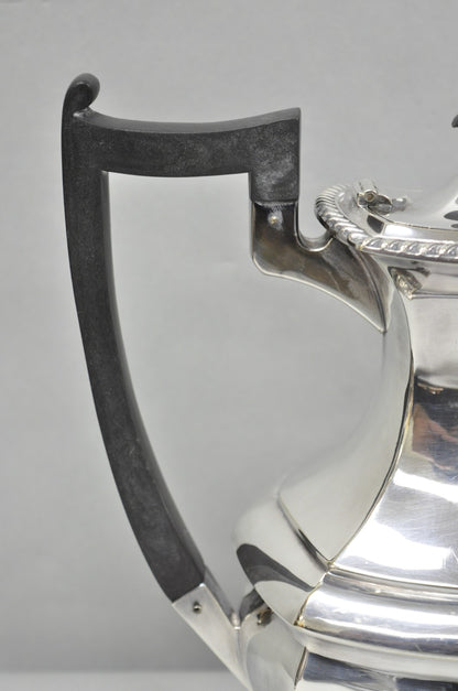 Antique Walker & Hall 53499 Art Deco Silver Plated Tea Service Set - 4 Pcs