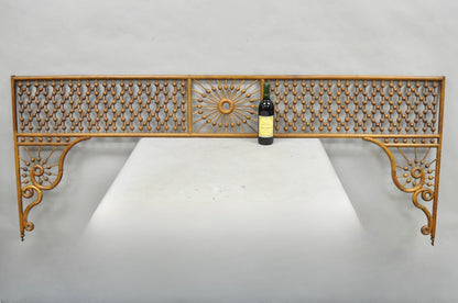 Antique Victorian Oak Stick & Ball 84" Fretwork Archway Architectural Salvage