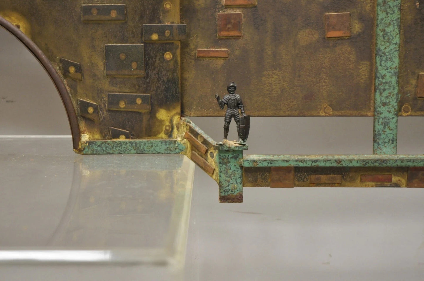 Curtis Jere Mid Century Modern Large Mixed Metal Copenhagen City Wall Sculpture