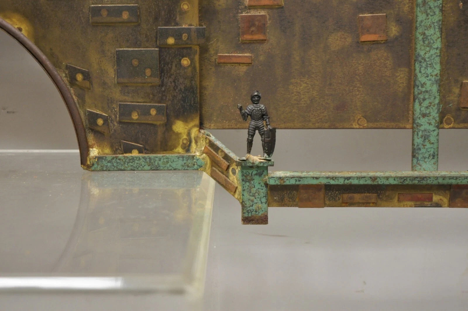 Curtis Jere Mid Century Modern Large Mixed Metal Copenhagen City Wall Sculpture