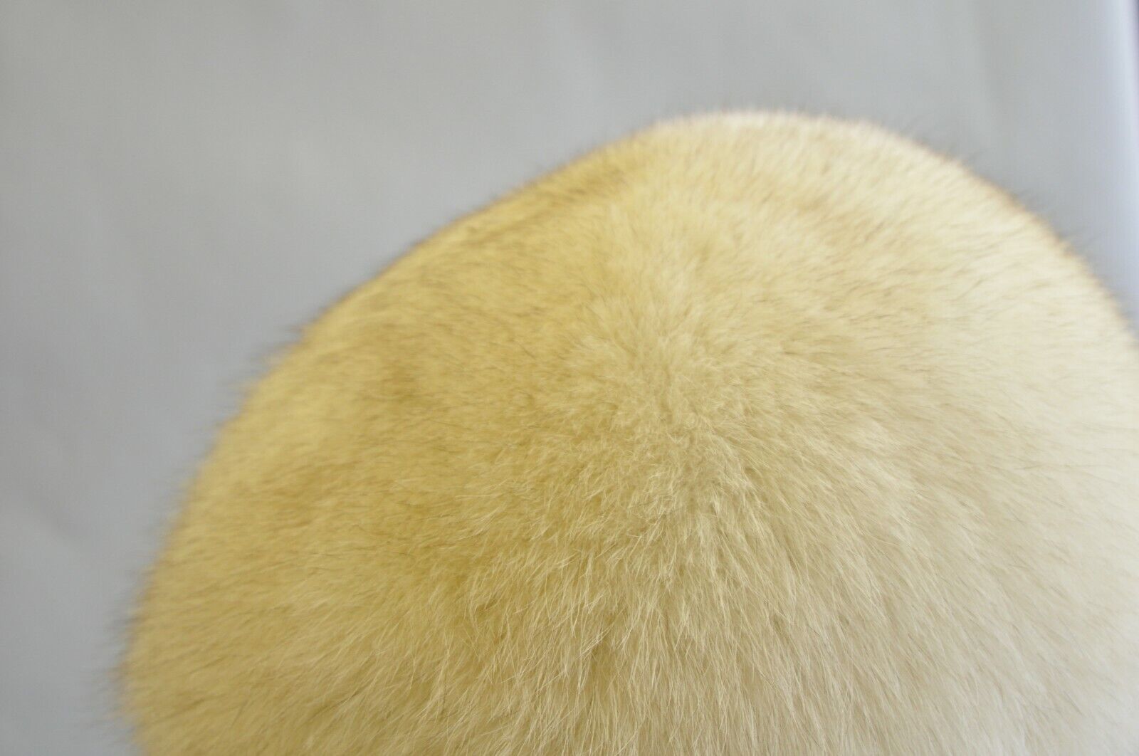 Vintage Don Anderson White Fox Fur Winter Women's Fashion Church Hat