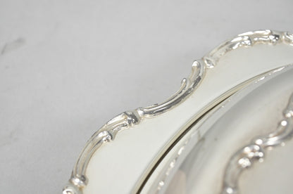Vintage Victorian Style Silver Plated Covered Vegetable Serving Dish Platter
