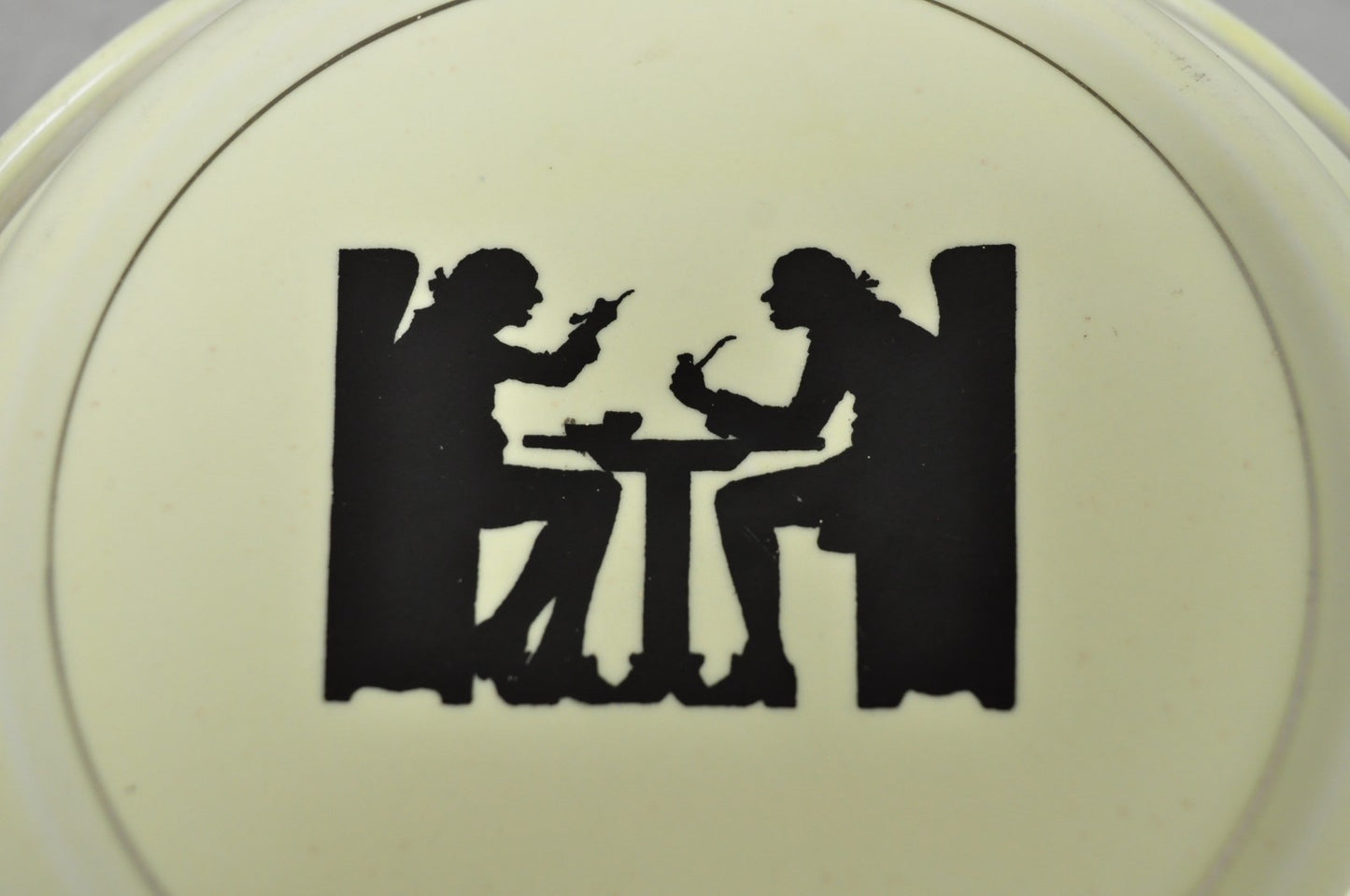 Vintage Hall's China Tavern Silhouette Medallion Traditional Casserole Dish Bowl