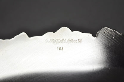 Vintage Sheffield Silver Co Victorian Silver Plated Footed Trinket Serving Dish