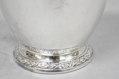 Vintage Victorian Oneida Maybrook Silver Plated Floral Repousse Water Pitcher