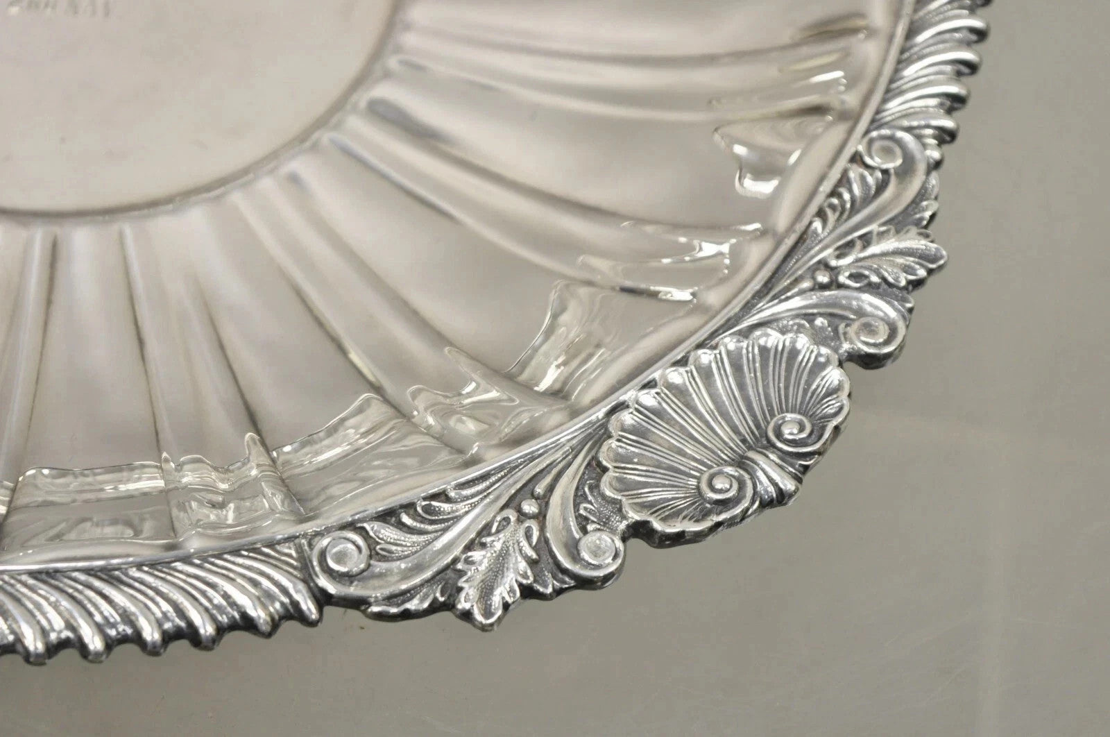 Antique "Barefoot Mailman Rally 1962" Award Silver Plated Serving Platter Tray