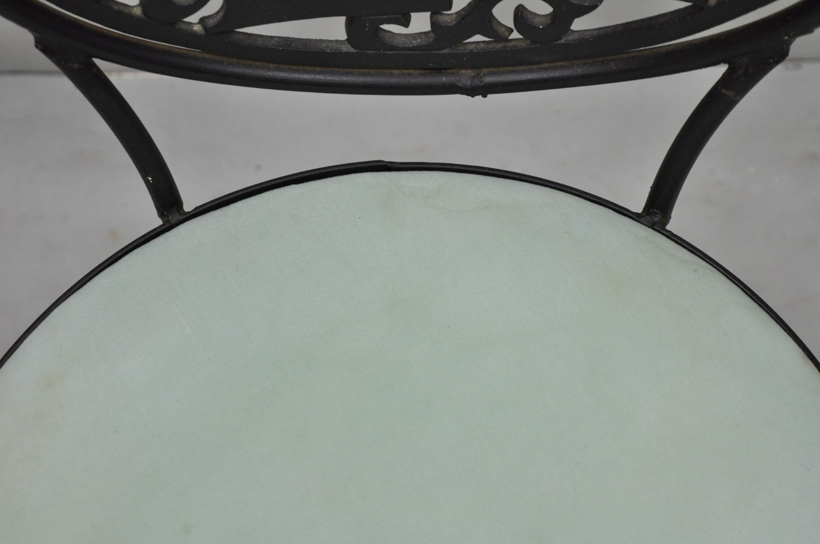 Arthur Umanoff for Shaver Howard "Peace & Love" Wrought Iron Bistro Side Chair