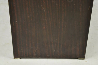 Simmons Norman Bel Geddes Steel Metal Art Deco Brown Waterfall Vanity Bench