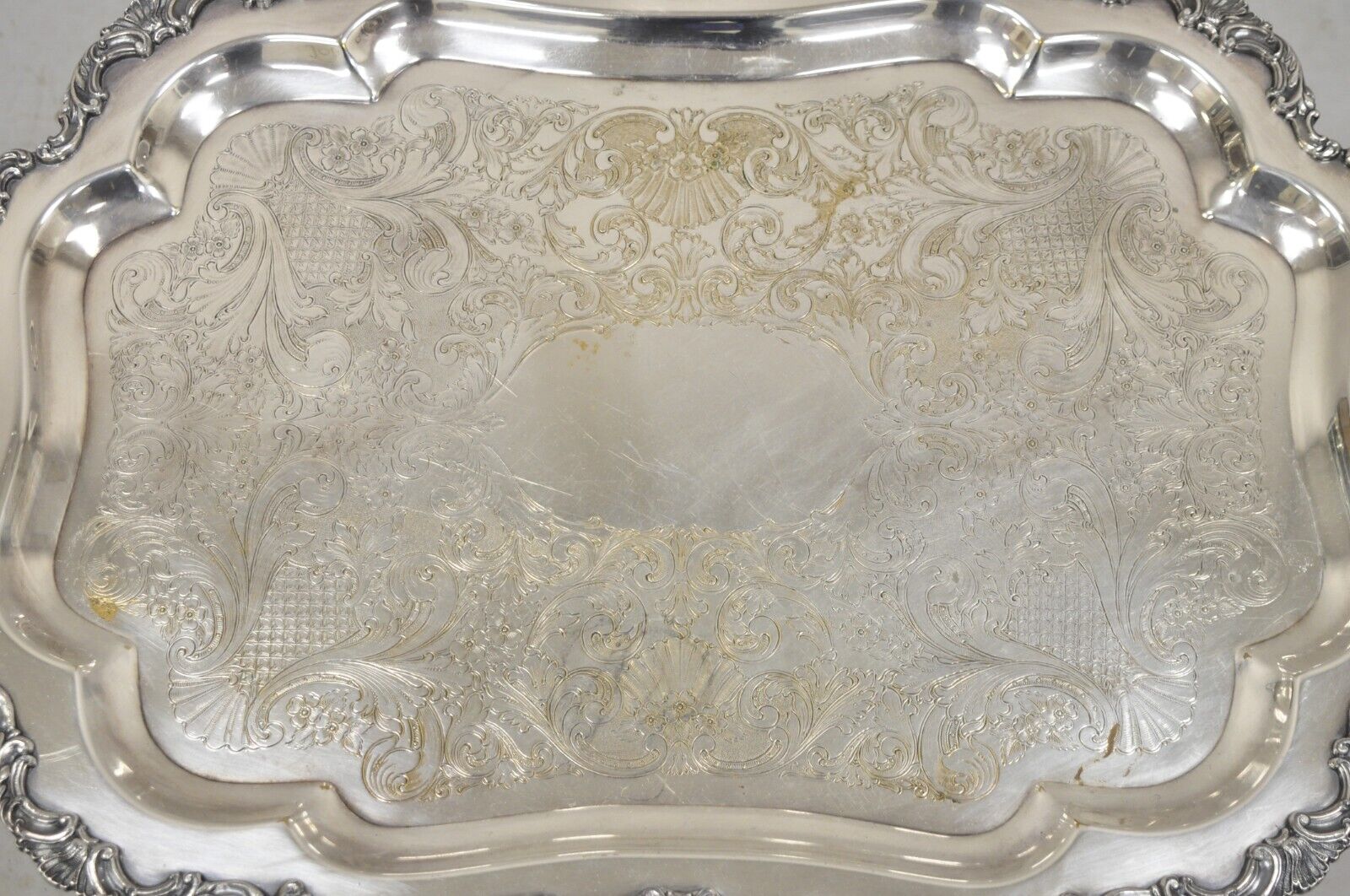 Antique Community Ascot Sheffield Large Victorian Style Platter Tray