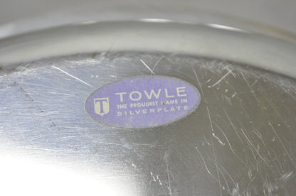 Vintage Towle 4046 Silver Plated Oval Covered Vegetable Serving Dish Platter