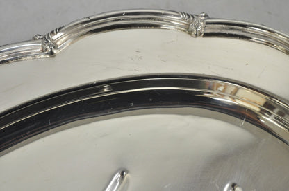Vintage Amston Victorian Silver Plated Meat Cutlery Oval Serving Platter Tray