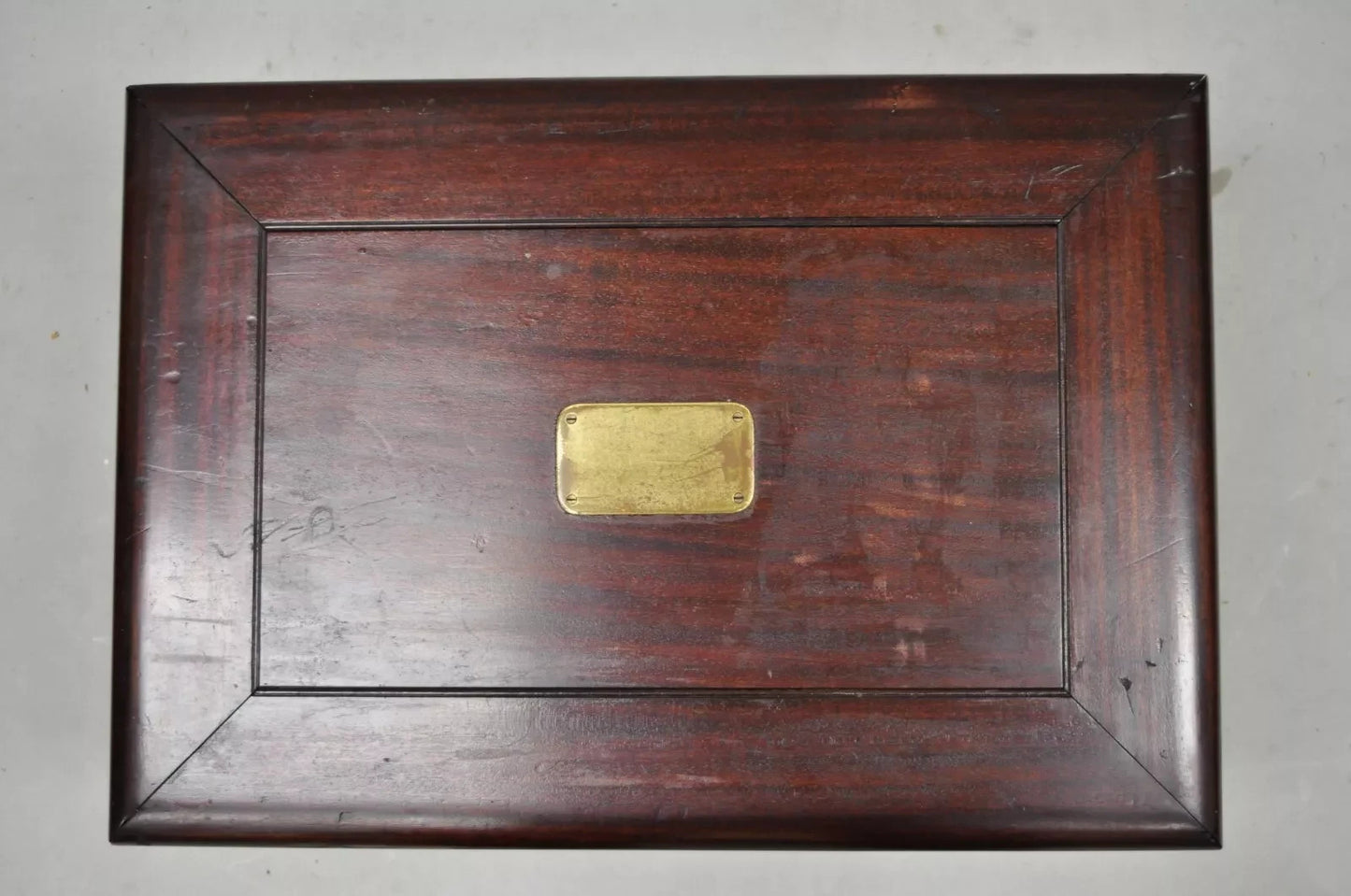 Antique English Regency Campaign Chest Flatware Silverware Box Tilden - Thurber