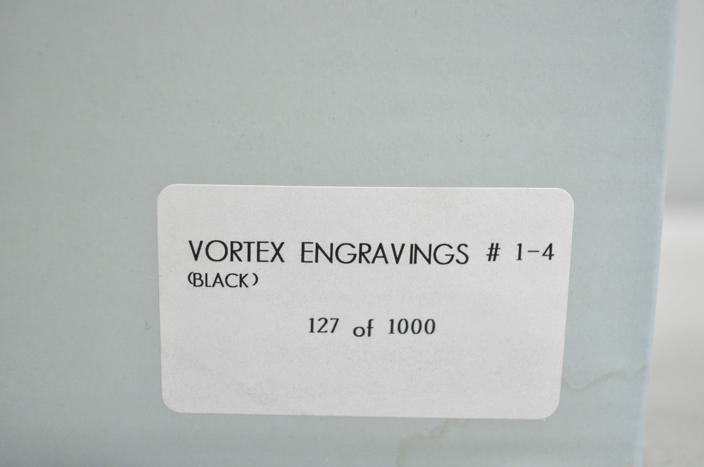 Frank Stella David Mirvish Designs Vortex Engravings 1-4 Black Plate - Set of 4