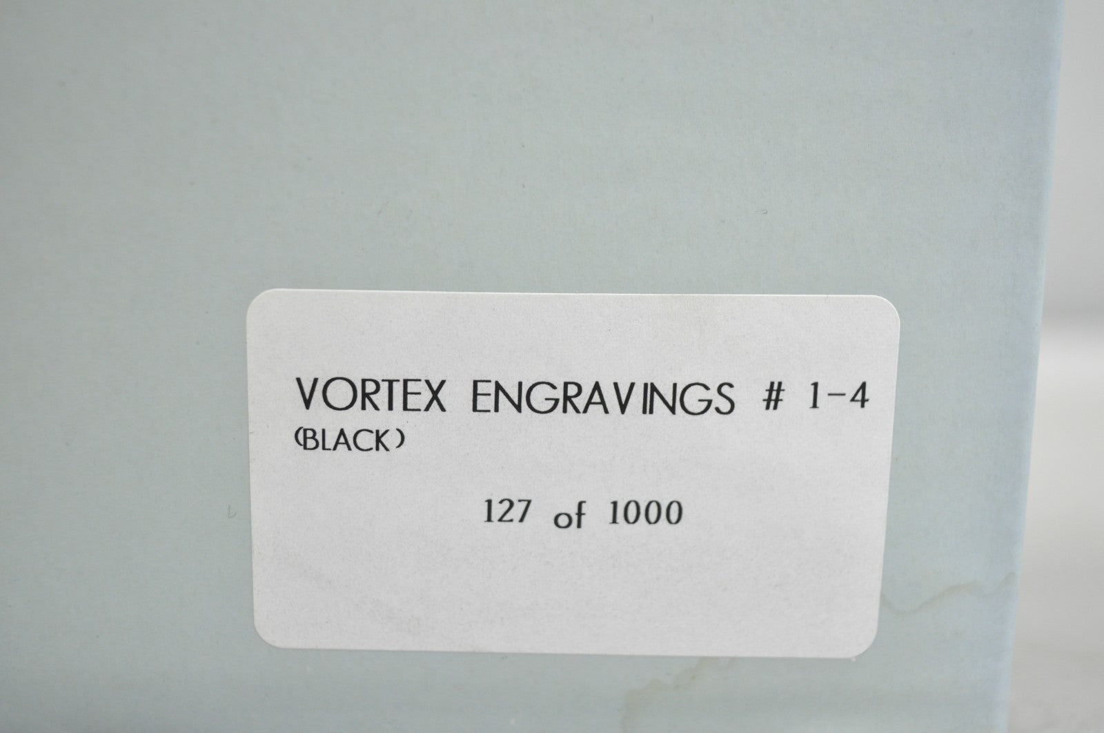 Frank Stella David Mirvish Designs Vortex Engravings 1-4 Black Plate - Set of 4