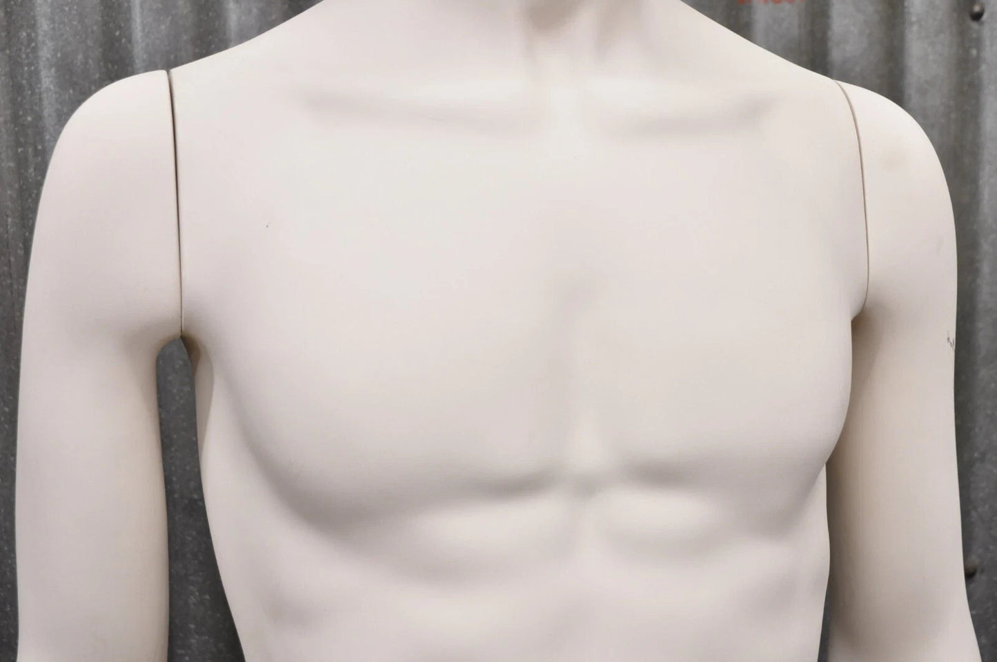 Male Fiberglass White Matte Finish Full Body Display Mannequin by Almax (B)