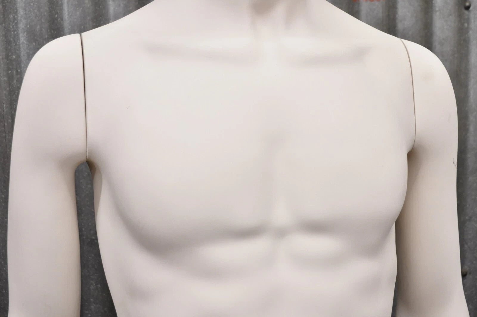 Male Fiberglass White Matte Finish Full Body Display Mannequin by Almax (B)