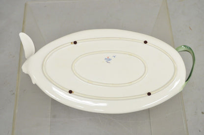 Franz Collection Papillon Butterfly Porcelain Ornamental Platter Handled Tray
