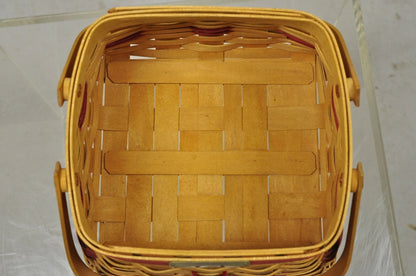 Vintage Longaberger Christmas Edition 2000 Edition Deck the Halls Basket w/ Lid