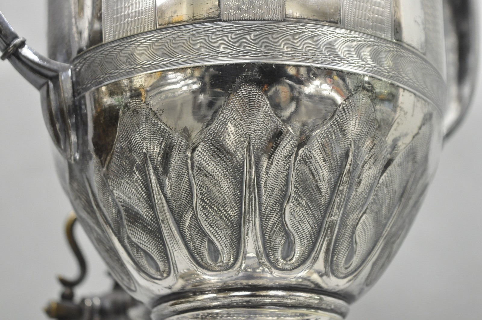 Antique Reed & Barton 1929 English Regency Silver Plated Samovar Tea Set 4 Pcs