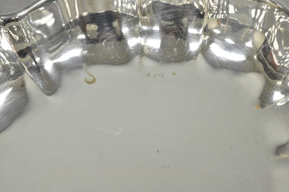 Vintage FB Rogers Regency 612 Silver Plated Oval Scalloped Serving Dish Bowl