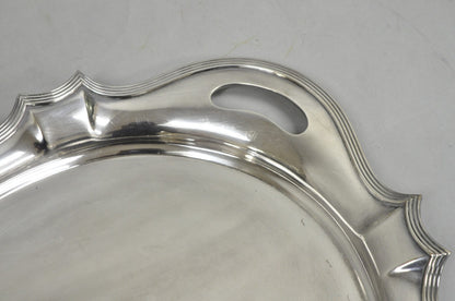 Antique Gorham Edwardian Silver Plate Serving Bar Tray Engraved to Reverend 1945