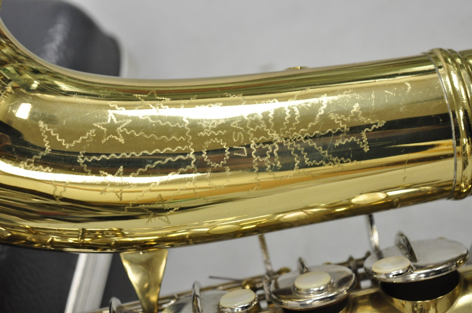 Vintage Conn USA M52762 "Shooting Star" Brass Alto Band Saxophone in Case